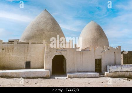 Wadi Dawan, dans le désert près de Hadramaut, Yémen Banque D'Images