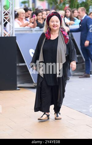 Hanna Schygulla arrive à l'hôtel Maria Cristina lors du 70ème Festival international du film de San Sebastian le 16 septembre 2022 à Donostia / San Sebastian, Espagne. Banque D'Images