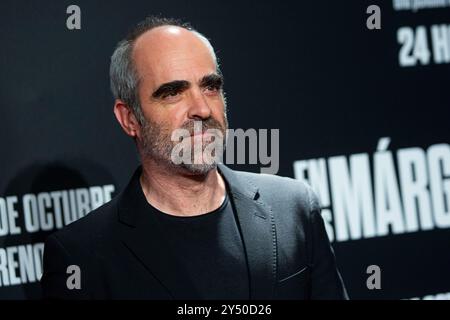 Luis Tosar assiste à la photoconférence 'en Los Margenes' le 4 octobre 2022 à Madrid, Espagne. Banque D'Images