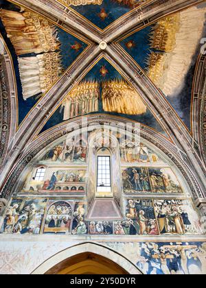 Galatina Puglia Italie. Église romane Sainte Catherine d'Alexandrie. Banque D'Images