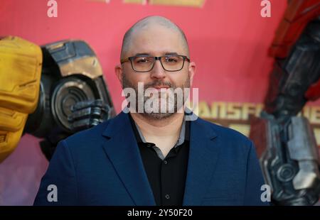 Josh Cooley assiste à la première européenne de Transformers One au Cineworld Leicester Square à Londres, en Angleterre. Banque D'Images