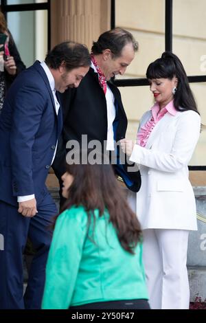 Griselda Siciliani, Daniel Gimenez Cacho et Andres Almeida ont assisté à 'Bardo' Photocall lors du 70ème Festival International du film de San Sebastian au Palais Kursaal le 24 septembre 2022 à Donostia / San Sebastian, Espagne. Banque D'Images