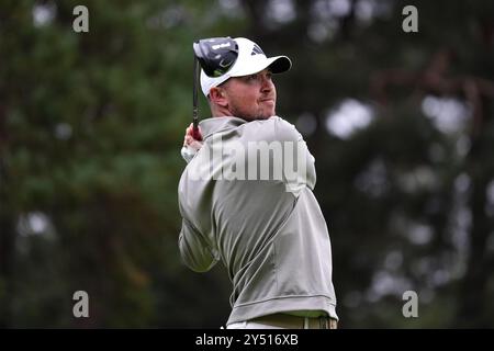 Richard Mansell, l'anglais, joue le 8e jour du championnat BMW PGA 2024 au Wentworth Golf Club à Virginia Water, Surrey. Date de la photo : vendredi 20 septembre 2024. Banque D'Images