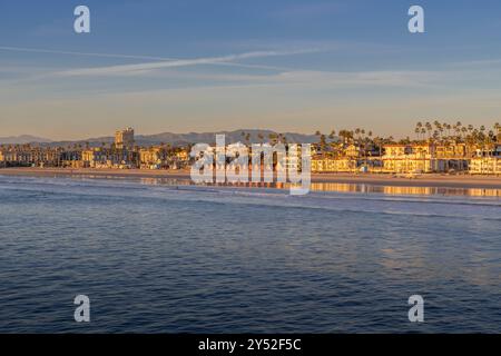 Vue panoramique sur Oceanside, Californie Banque D'Images