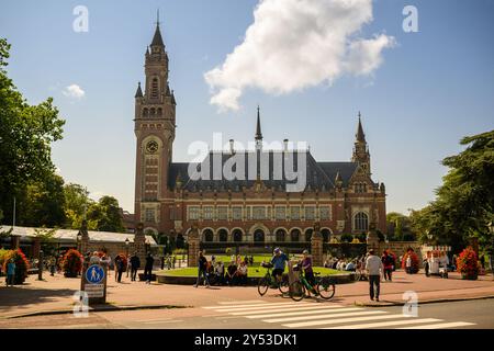 Le Palais de la paix (Vredespaleis), Den Haag, pays-Bas Banque D'Images