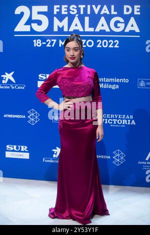 Ana Pro assiste à Mi Vacio y Yo Photocall sur le Festival du film de Malaga 25 2022 le 23 mars 2022 à Malaga, Espagne Malaga Espagne. 23/3/22. Banque D'Images