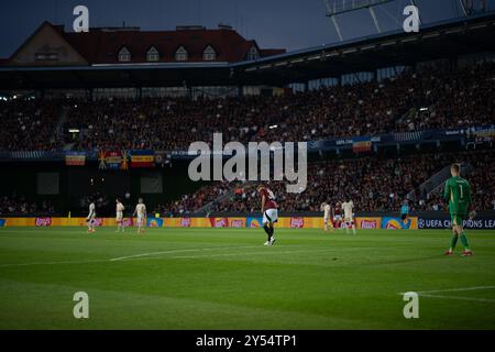 PRAGUE, RÉPUBLIQUE TCHÈQUE - 18 SEPTEMBRE : présentation générale de l'UEFA Champions League 2024/25 League lors de l'UEFA Champions League 2024/25 League Banque D'Images