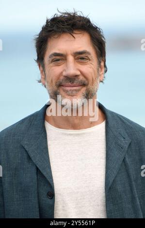 Javier Bardem beim Photocall zur Verleihung des Donostia Awards auf dem 72. Internationalen Filmfestival San Sebastian / Festival Internacional de Cine de San Sebastian auf der Kursaal Terasse. Saint-Sébastien, 20.09.2024 *** Javier Bardem à la photocall pour la cérémonie de remise des prix Donostia au 72e Festival International du film de San Sebastian Internacional de Cine de San Sebastian sur la terrasse Kursaal San Sebastian, 20 09 2024 Foto:XC.xNieImagx/xFuturexex bardem 4905 Banque D'Images