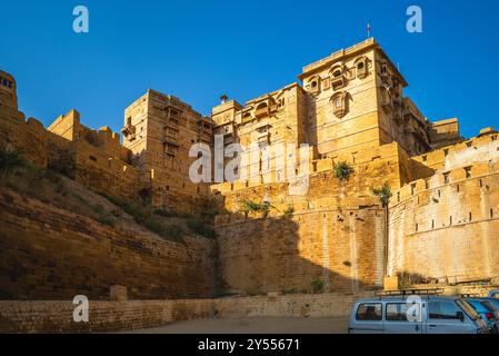 Fort de Jaisalmer situé dans la ville de Jaisalmer, dans l'État indien du Rajasthan, en Inde Banque D'Images