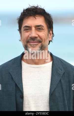 Javier Bardem beim Photocall zur Verleihung des Donostia Awards auf dem 72. Internationalen Filmfestival San Sebastian / Festival Internacional de Cine de San Sebastián auf der Kursaal Terasse. Saint-Sébastien, 20.09.2024 Banque D'Images