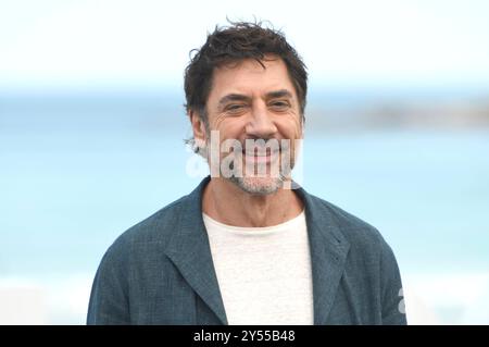 Javier Bardem beim Photocall zur Verleihung des Donostia Awards auf dem 72. Internationalen Filmfestival San Sebastian / Festival Internacional de Cine de San Sebastián auf der Kursaal Terasse. Saint-Sébastien, 20.09.2024 Banque D'Images