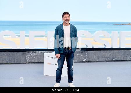 Saint-Sébastien, Espagne. 20 septembre 2024. Javier Bardem participe à la photocall pour les Donostia Awards lors du 72e Festival international du film de San Sebastian à San Sebastian, Espagne, le 20 septembre 2024. (Photo de COOLMedia/NurPhoto) crédit : NurPhoto SRL/Alamy Live News Banque D'Images