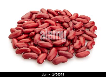 chemin du haricot rouge isolé sur blanc Banque D'Images