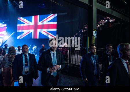 Birmingham, Royaume-Uni. 20 septembre 2024. Richard TICE MP vu pendant la conférence. Le Parti réformiste britannique, dirigé par le député Nigel Farage, a remporté cinq sièges aux élections générales britanniques de 2024, et se réunit maintenant à Birmingham pour sa conférence de parti de 2024. Crédit : SOPA images Limited/Alamy Live News Banque D'Images