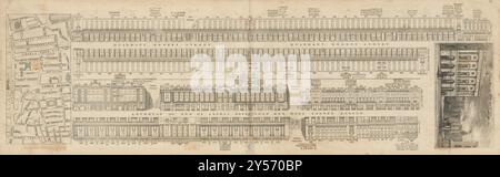 Tallis London Street View #12 Regent Street (South / Quadrant) 1838 carte ancienne Banque D'Images