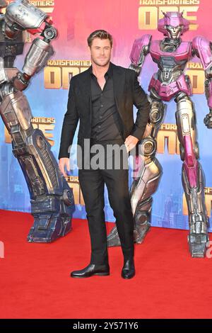 Harleston, Royaume-Uni. 19 septembre 2024. Londres, Royaume-Uni - 19 septembre 2024Chris Hemsworth à la première européenne de Transformers One au Cineworld Leicester Square, Londres, Angleterre, Royaume-Uni. CAP/JOR © JOR/Capital Pictures crédit : Capital Pictures/Alamy Live News Banque D'Images