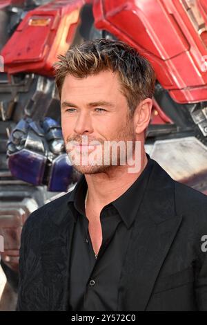 Harleston, Royaume-Uni. 19 septembre 2024. Londres, Royaume-Uni - 19 septembre 2024Chris Hemsworth à la première européenne de Transformers One au Cineworld Leicester Square, Londres, Angleterre, Royaume-Uni. CAP/JOR © JOR/Capital Pictures crédit : Capital Pictures/Alamy Live News Banque D'Images