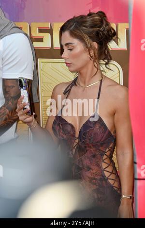 Londres, Royaume-Uni - 19 septembre 2024Cally Jane Beech à la première européenne de Transformers One au Cineworld Leicester Square, Londres, Angleterre, Royaume-Uni. CAP/JOR © JOR/Capital Pictures/MediaPunch *** États-Unis SEULEMENT*** Banque D'Images