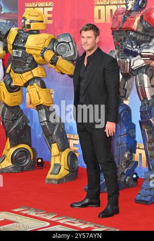 Londres, Royaume-Uni - 19 septembre 2024Chris Hemsworth à la première européenne de Transformers One au Cineworld Leicester Square, Londres, Angleterre, Royaume-Uni. CAP/JOR © JOR/Capital Pictures/MediaPunch *** États-Unis SEULEMENT*** Banque D'Images