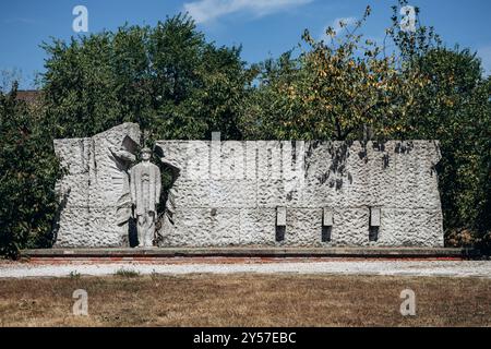 Budapest, Hongrie - 10 août 2024 : monument de la libération, artiste Istvan Kiss, 1971. Memento Park Banque D'Images