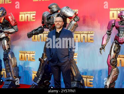 Londres, Royaume-Uni. 19 septembre 2024. Josh Cooley assiste à la première européenne Transformers One au Cineworld de Leicester Square, Londres. (Photo de Cat Morley/SOPA images/SIPA USA) crédit : SIPA USA/Alamy Live News Banque D'Images