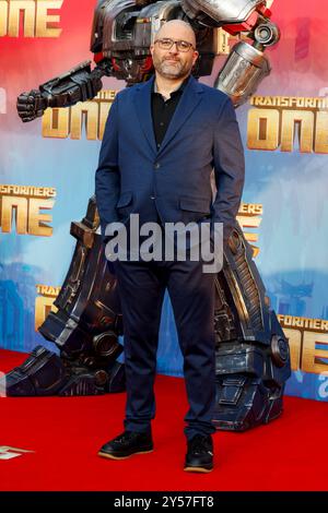 Londres, Royaume-Uni. 19 septembre 2024. Josh Cooley assiste à la première européenne Transformers One au Cineworld de Leicester Square, Londres. (Photo de Cat Morley/SOPA images/SIPA USA) crédit : SIPA USA/Alamy Live News Banque D'Images