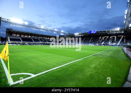 Bergame, Italie. 19 septembre 2024. Vue générale du stade Gewiss lors du match de l'UEFA Champions League 2024/25 phase MD1 entre Atalanta BC et Arsenal FC au stade Gewiss le 19 septembre 2024 à Bergame, Italie . Crédit : Marco Canoniero/Alamy Live News Banque D'Images