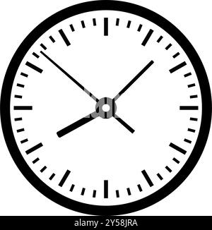 icône d'horloge minimaliste Illustration de Vecteur