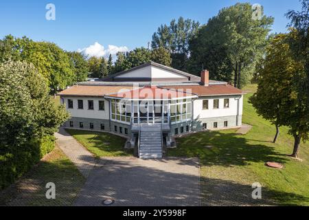 Photographies aériennes de Koenigerode dans les montagnes du Harz Banque D'Images