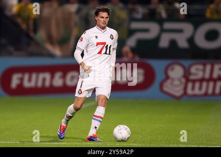 Den Haag, pays-Bas. 20 septembre 2024. DEN HAAG, PAYS-BAS - 20 SEPTEMBRE : Danny Bakker de Telstar en action lors du match néerlandais Keuken Kampioen Divisie entre ADO Den Haag et Telstar au stade Bingoal le 20 septembre 2024 à Den Haag, aux pays-Bas. (Photo de Hans van der Valk/Orange Pictures) crédit : dpa/Alamy Live News Banque D'Images