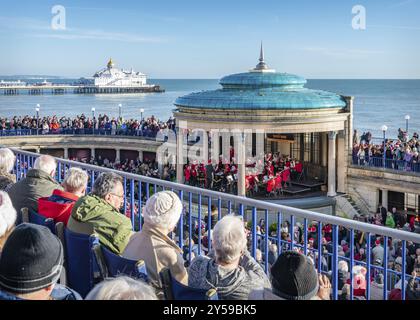 Concert de Noël 2019 Eastbourne Bandstand Banque D'Images