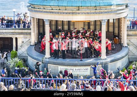 Concert de Noël 2019 Eastbourne Bandstand Banque D'Images