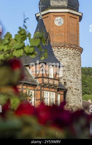 Photos de la ville historique à colombages de Stolberg dans les montagnes du Harz Banque D'Images