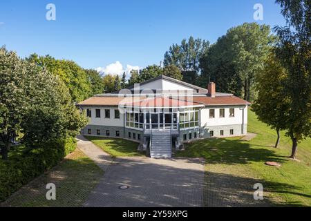 Photographies aériennes de Koenigerode dans les montagnes du Harz Banque D'Images