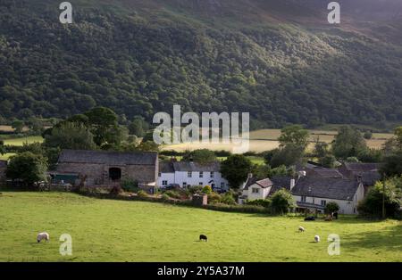 Buttermere village près de Cockermouth, Lake District, Cumbria, Angleterre Banque D'Images