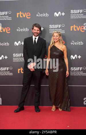 Ernest Urtasun, Yolanda Diaz a assisté à la cérémonie d'ouverture tapis rouge lors du 72ème Festival international du film de San Sebastian au Palais Kursaal le 20 septembre 2024 à Donostia / San Sebastian, Espagne Donostia / San Sebastian. Espagne. 20240920,. Crédit : album/Alamy Live News Banque D'Images