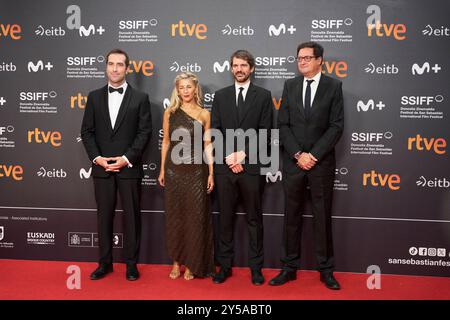 Oscar Lopez, Carlos Cuerpo, Ernest Urtasun, Yolanda Diaz ont assisté à la cérémonie d'ouverture tapis rouge lors du 72ème Festival international du film de San Sebastian au Palais Kursaal le 20 septembre 2024 à Donostia / San Sebastian, Espagne Donostia / San Sebastian. Espagne. 20240920,. Crédit : album/Alamy Live News Banque D'Images