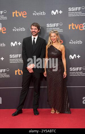 Ernest Urtasun, Yolanda Diaz a assisté à la cérémonie d'ouverture tapis rouge lors du 72ème Festival international du film de San Sebastian au Palais Kursaal le 20 septembre 2024 à Donostia / San Sebastian, Espagne Donostia / San Sebastian. Espagne. 20240920,. Crédit : album/Alamy Live News Banque D'Images