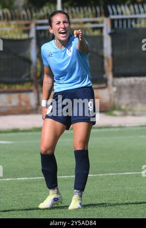 Cercola, Italie. 20 septembre 2024. Melania Martinovic de Napoli Femminile gestes pendant le Soccer - Italian Serie A Women entre Napoli Femminile vs US Sassuolo au stade Giuseppe Piccolo le 20 septembre 2024 à Cercola, italie (crédit image : © Agostino Gemito/Pacific Press via ZUMA Press Wire) USAGE ÉDITORIAL SEULEMENT! Non destiné à UN USAGE commercial ! Crédit : ZUMA Press, Inc/Alamy Live News Banque D'Images