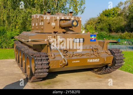 Char Centaur Mark IV au Mémorial de Pegasus en Normandie, France Banque D'Images