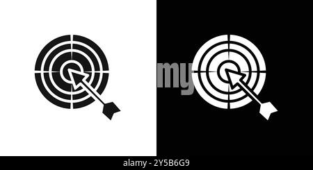 collection de logo vectoriel d'icône de fléchettes ou groupe de pack de paquet Illustration de Vecteur