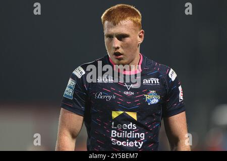 Kingston upon Hull, Royaume-Uni. 21 septembre 2024. Luis Roberts de Leeds Rhinos lors du match Betfred Super League Round 27 Hull KR vs Leeds Rhinos au Sewell Group Craven Park, Kingston upon Hull, Royaume-Uni, 20 septembre 2024 (photo par Alfie Cosgrove/News images) à Kingston upon Hull, Royaume-Uni le 21/09/2024. (Photo par Alfie Cosgrove/News images/SIPA USA) crédit : SIPA USA/Alamy Live News Banque D'Images