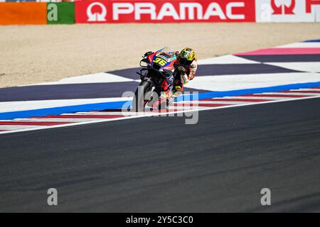 Joan Mir Espagnol Repsol Honda Team Honda lors du Gran Premio Pramac dellâEmilia-Romagna - Paddock et Rider, Championnat du monde MotoGP à Misano, Italie, le 21 septembre 2024 Banque D'Images