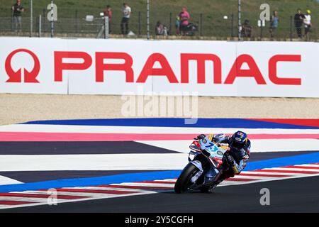 Alex Marquez Espagnol Gresini Racing MotoGP Ducati lors du Gran Premio Pramac dellâEmilia-Romagna - Paddock and Rider, Championnat du monde MotoGP à Misano, Italie, le 21 septembre 2024 Banque D'Images