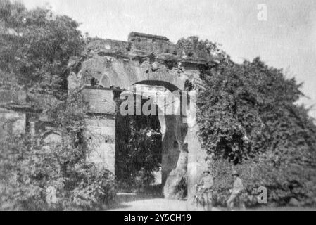 Première Guerre mondiale 1916 North West Frontier, Inde britannique. Résidence Baily Guard Gate, Lucknow Banque D'Images