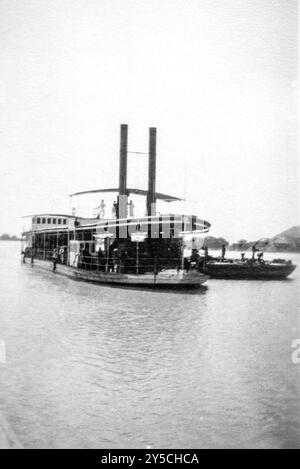 Première Guerre mondiale 1916 North West Frontier, Inde britannique. Ferry sur la rivière Indus Banque D'Images