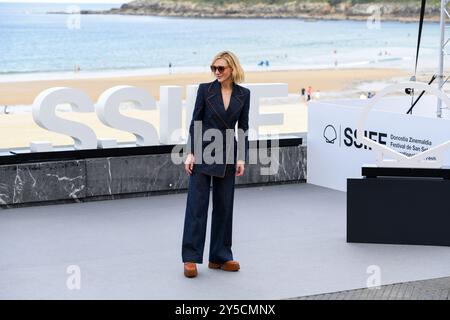 Saint-Sébastien, Espagne. 21 septembre 2024. Cate Blanchett assiste à la photocall « Rumours » au 72e Festival international du film de Saint-Sébastien. Crédit : Julen Pascual Gonzalez/Alamy Live News Banque D'Images