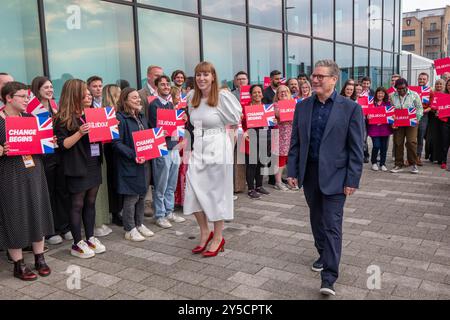 Liverpool, Royaume-Uni. 21 septembre 2024. Keir Starmer arrive pour une conférence avec la vice-première leader Angela Rayner, Liverpool UK.Picture. Crédit : GaryRobertsphotography/Alamy Live News Banque D'Images