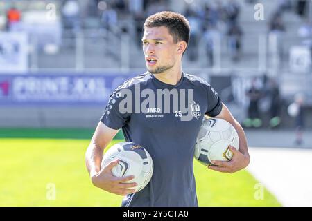 Chemnitz, Deutschland 21. Septembre 2024 : Regionalliga Nordost - 2024/2025 - Chemnitzer FC v. Hertha Zehlendorf Im Bild : Roman Eppendorfer (Chemnitz) Banque D'Images