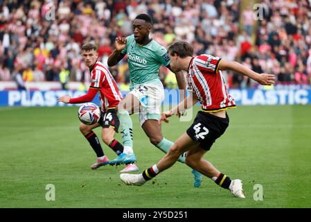 Sydie Peck de Sheffield United tente un tir au but lors du Sky Bet Championship match à Bramall Lane, Sheffield. Date de la photo : samedi 21 septembre 2024. Banque D'Images